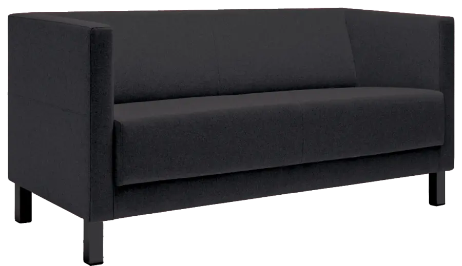 VELA - 3H, křeslo, koženka SL 18 - koženka černá, podnož černá